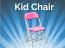 pink kids foldable chair