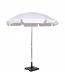 WHITE VINIL UMBRELLA WITH BASE