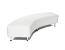serpentine white bench